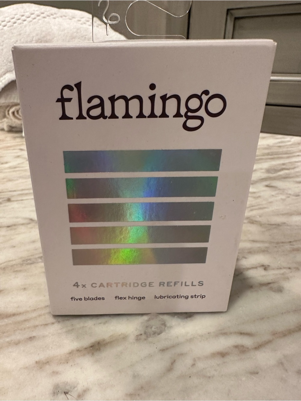 Flamingo White Razor Cartridge Refills – 4 Pack